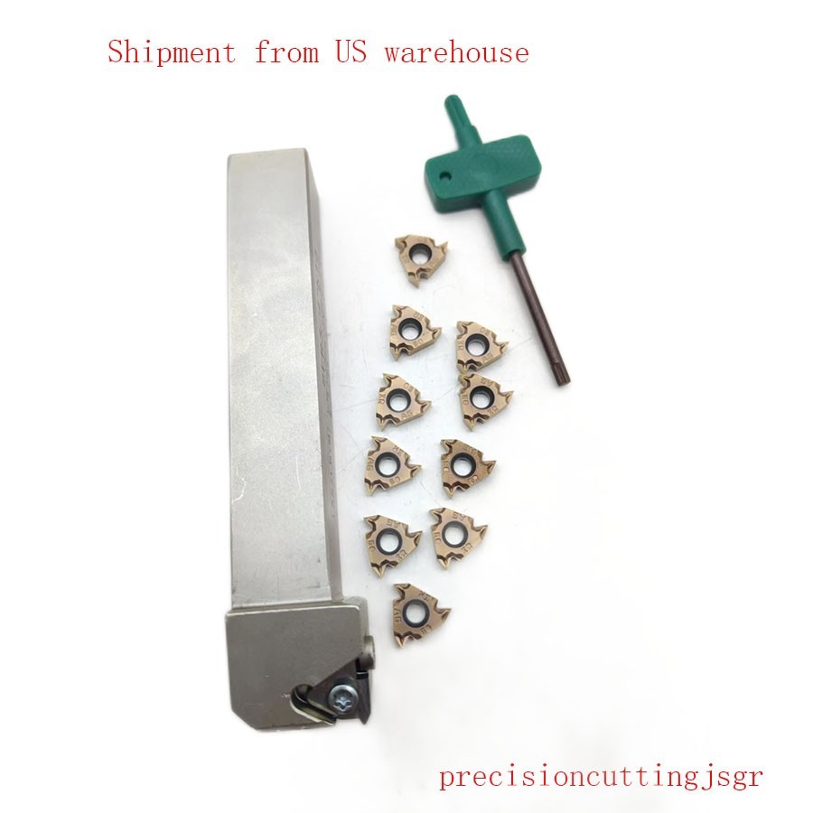 SER 3/4" K16 Lathe Turning Tool Holder holder +10PCS high-quality thread inserts