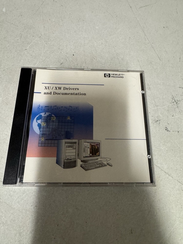 HP XU / XW Drivers and Documentation CD Hewlett Packard Vintage Software 1996