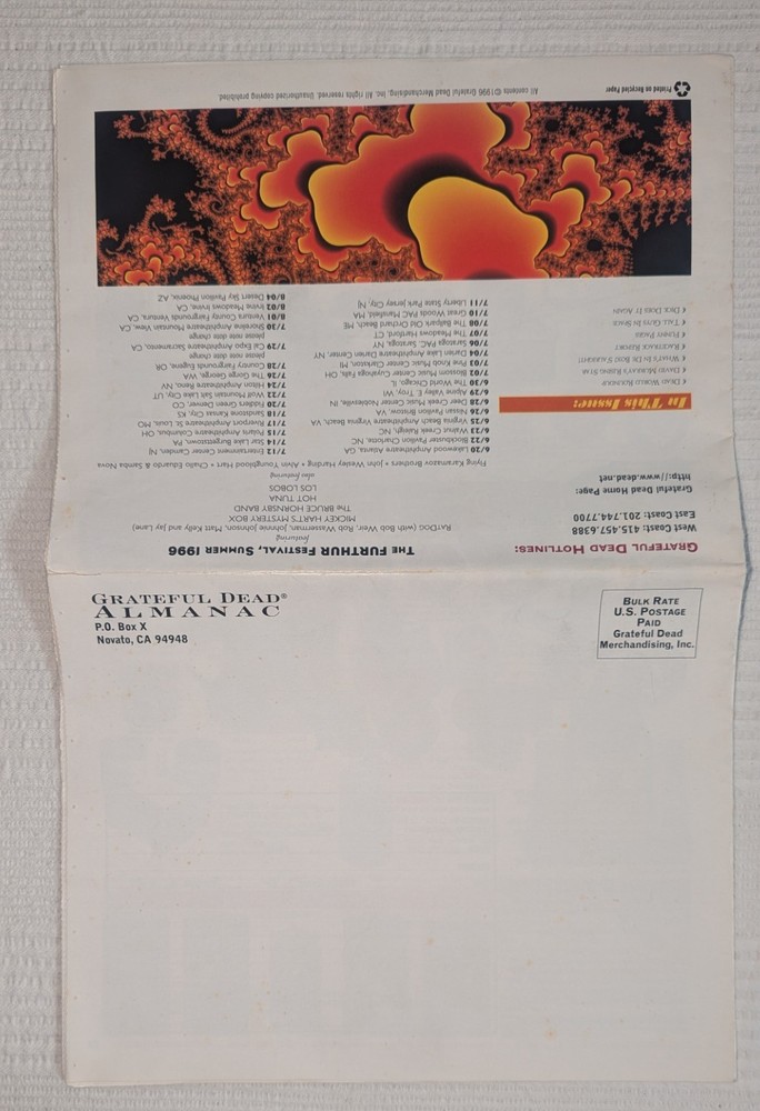 Grateful Dead Almanac Volume 3 Number 3 Furthur Issue