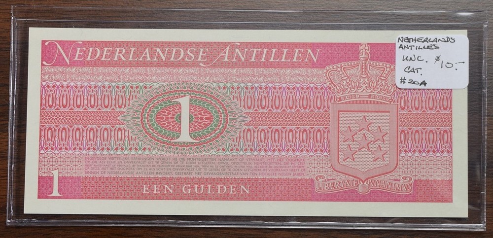 Netherlands $1 Een Gulden Note - UNC - CAT $10