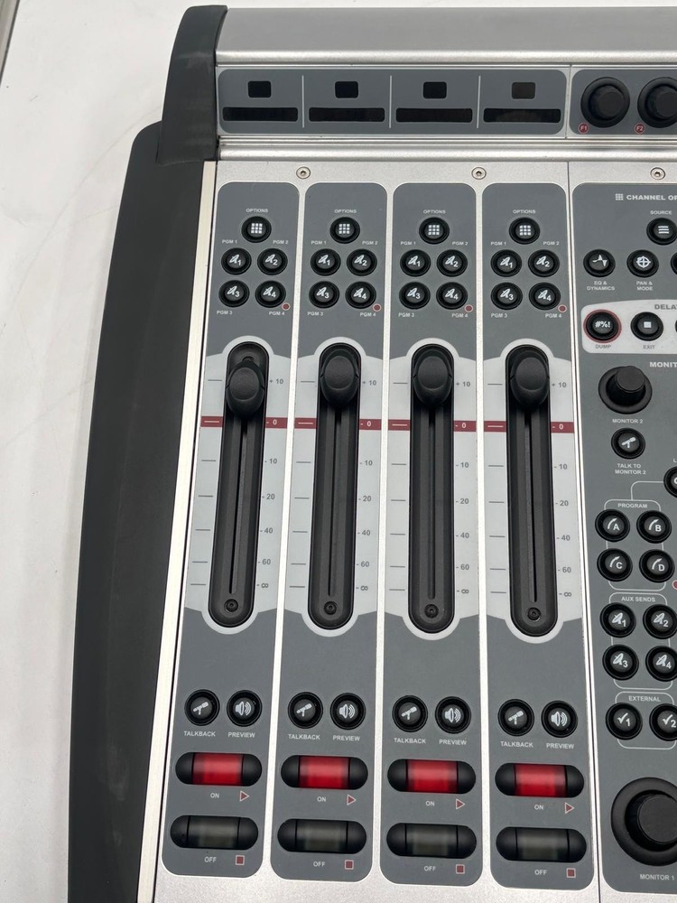 Telos Axia Element 4 Faders w/Master Mon and Nav Master Board (missing knob)