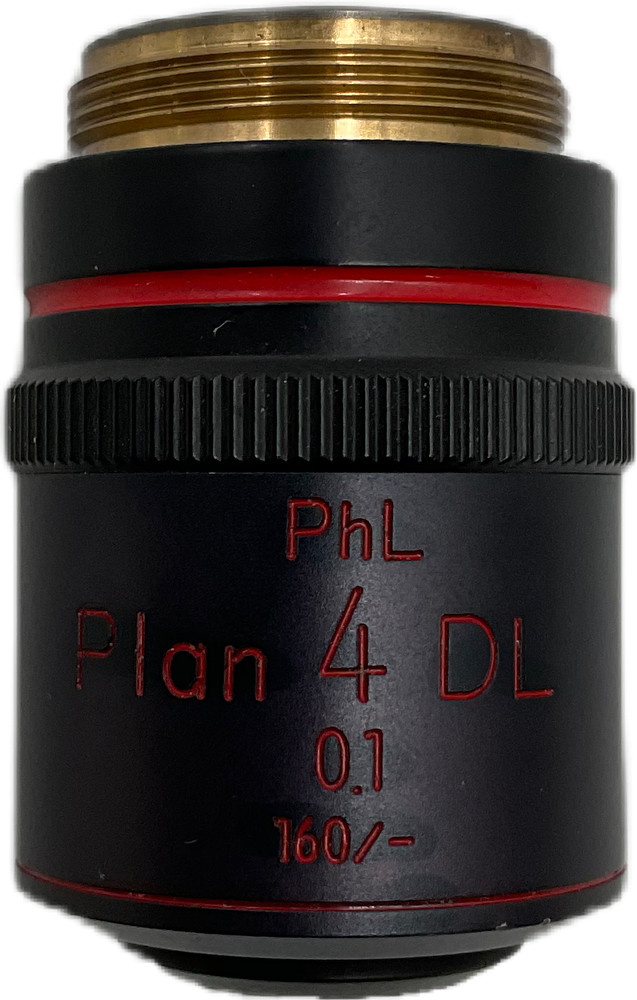 Nikon Plan 4x DL 0.10 160/- Microscope Objective Lens