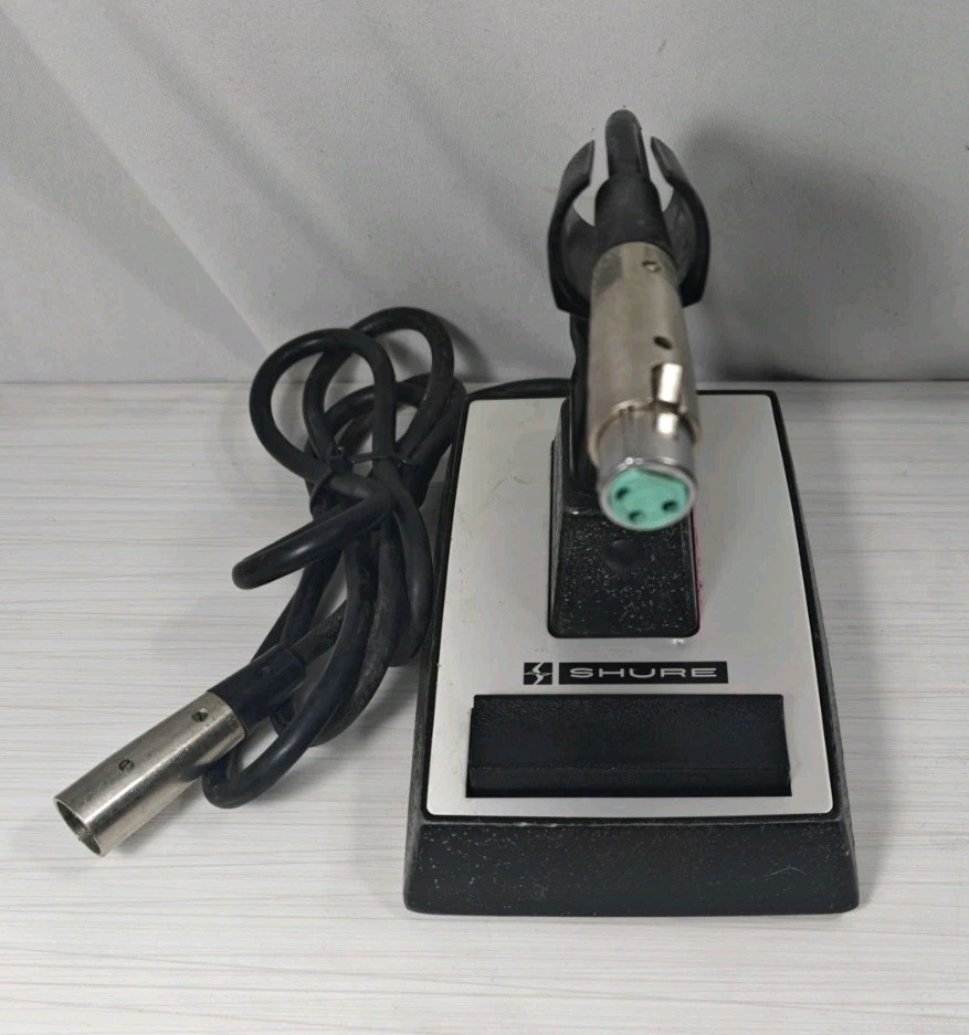 VINTAGE SHURE # S40A DESKTOP MICROPHONE STAND