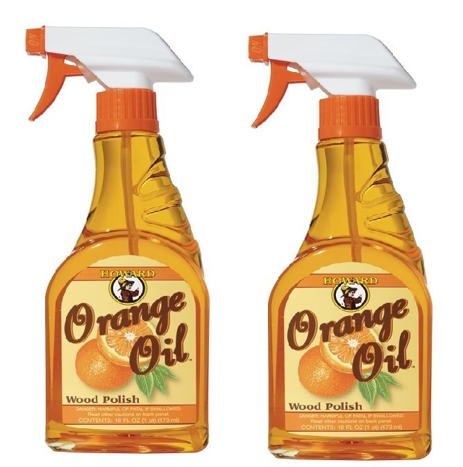 HOWARD ORS016 Polish, 16 oz Bottle, Orange, Liquid (2-PACK)