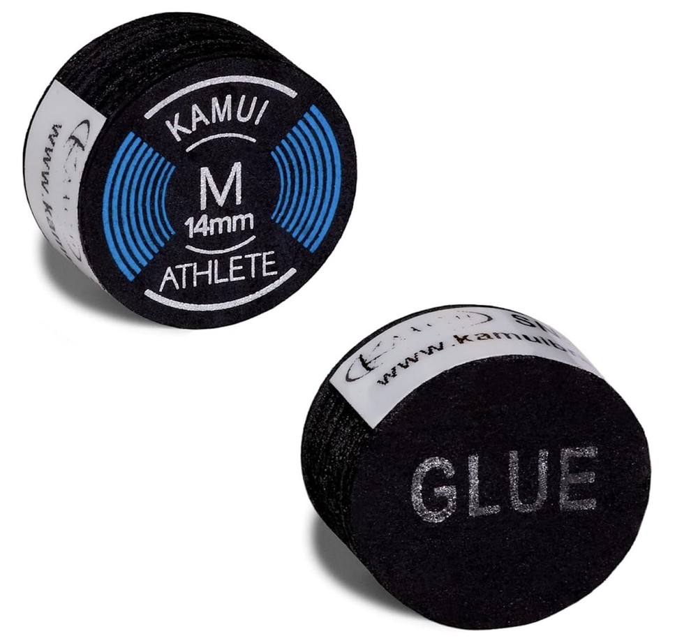 KAMUI Athlete Billiard Pool Cue Tip Medium 14 mm – 1 pc