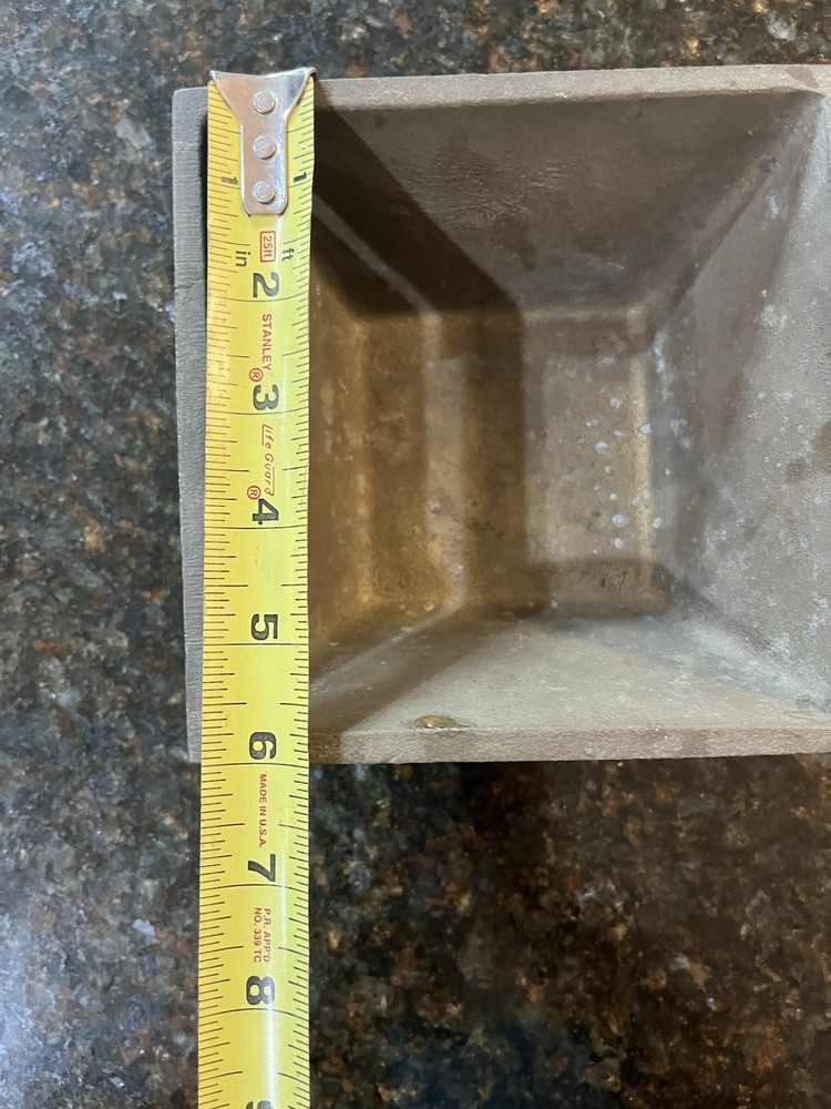 Brass Planter Small Heavy 6"x6", 4.6lbs Unique