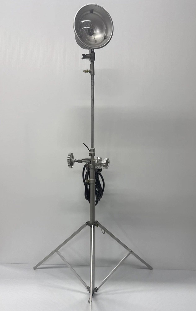 Vintage Photography Flashmaster Light Lamp Possible Repurpose Telescoping Tripod