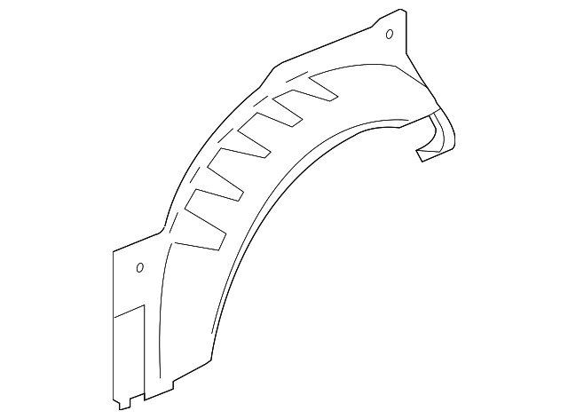 Genuine GM Rear Driver Side Wheelhouse Outer Panel 92223635