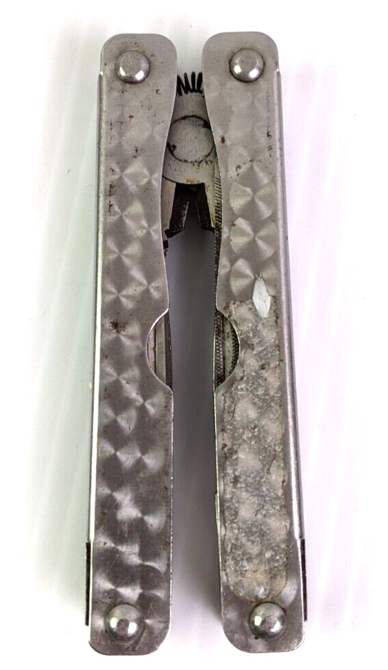 Stainless Steel Multi Tool Silver Folding 10 Function