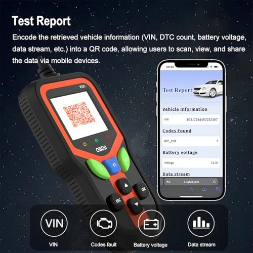 OBD2 Car Scanner Diagnostic Tool - V321 Vehicle Check Engine Fault Code Reader