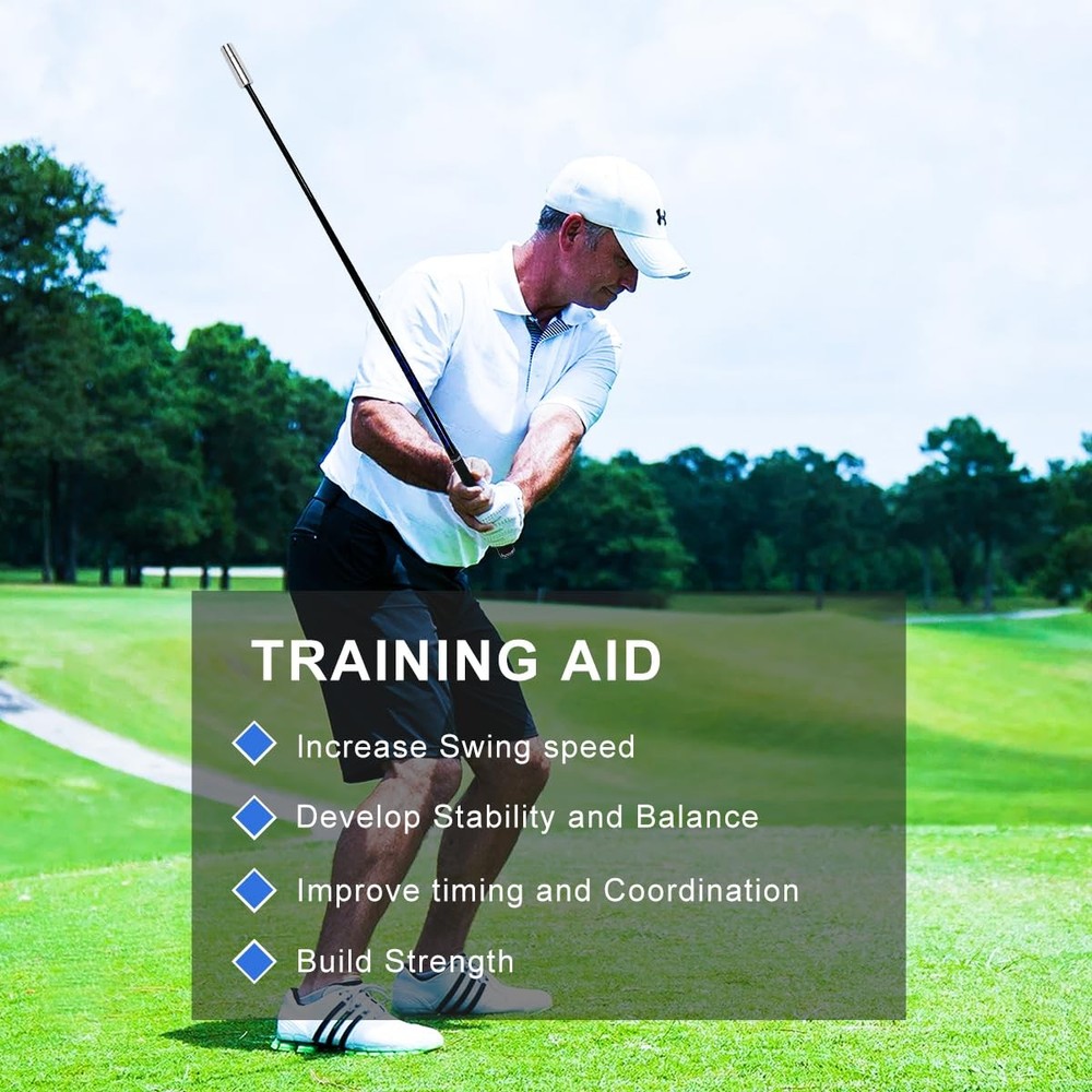 Golf Swing Trainer, Golf Swing Training Aid Warm up Stick for Improving Rhyth...