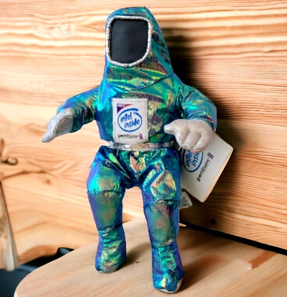 Intel Pentium PentiumII MMX Advertising Tech Computer Tech Metallic Figure 1997