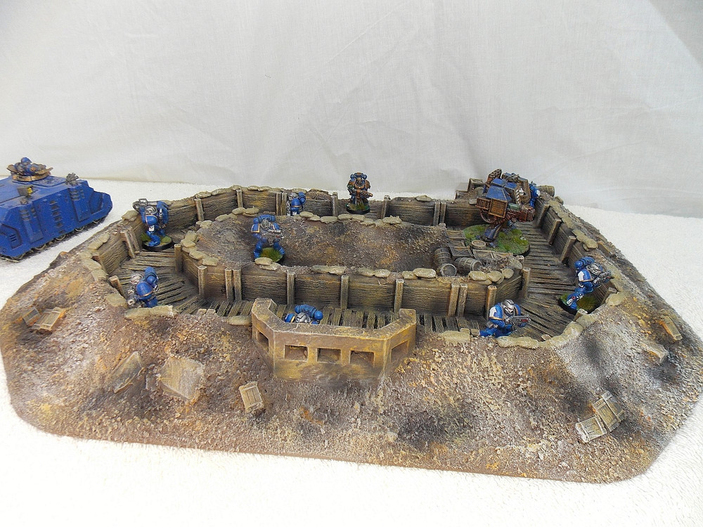 WARGAMING TERRAIN PAINTED ADVANCE ORDERS TRENCH SYSTEM