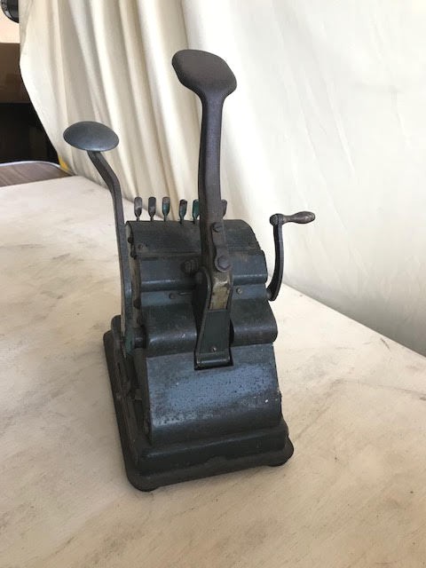 Vintage F & E Hedman Company Lightning Check Writer