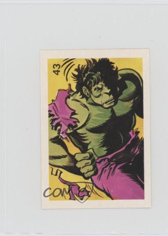 1981 Reyauca Incredible Hulk Stickers Hulk #43 0kb5