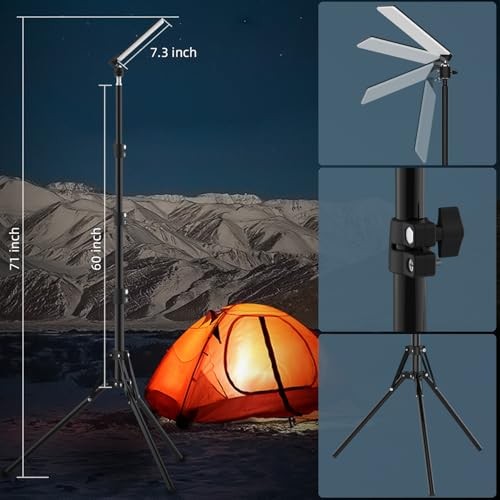 Camping Light, Telescoping Lantern Light, Work Lights with Stand for Garage