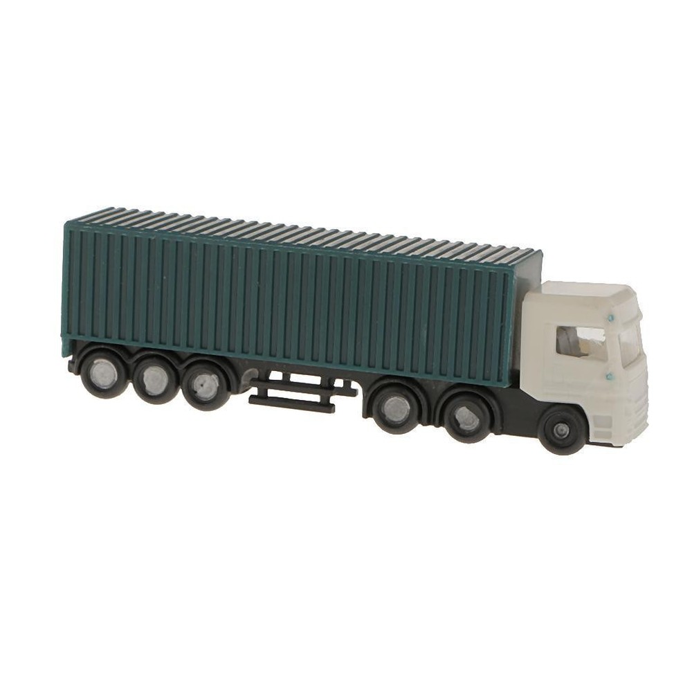 2 Pcs 1: 150 Scale Painted Model Container Cart Table