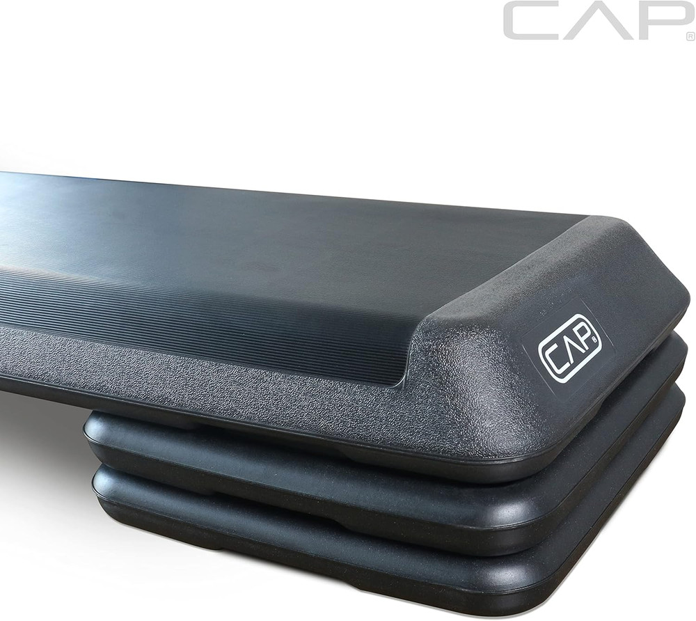 Adjustable Gray Aerobic Step Platform for Effective Home Workouts