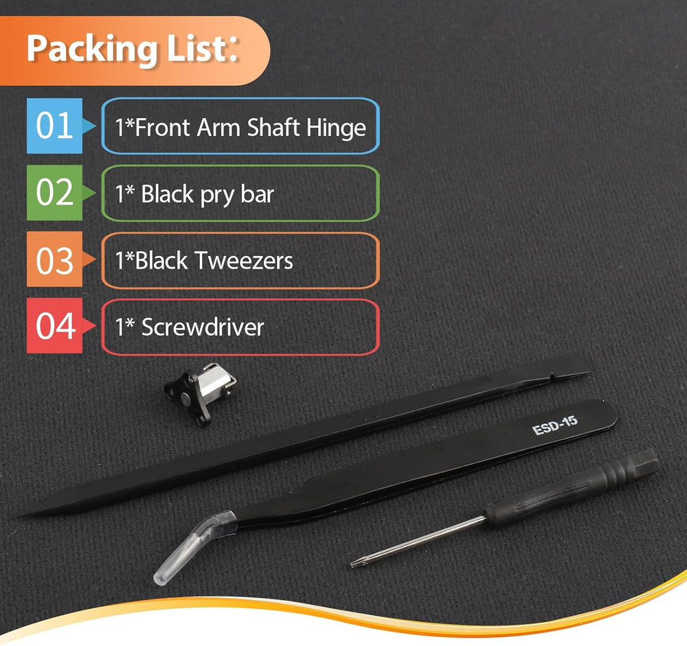 Front Arm Axis Replacement for DJI Mini 4 Pro/Mini 3 Front Arm Hinges Arm Shaft