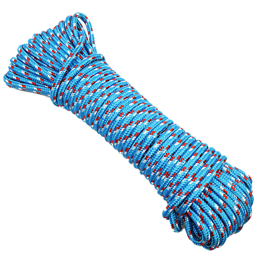 3/8" x 75' Utility Diamond Braided Polypropylene Multi Purpose Rope - BoxerTool