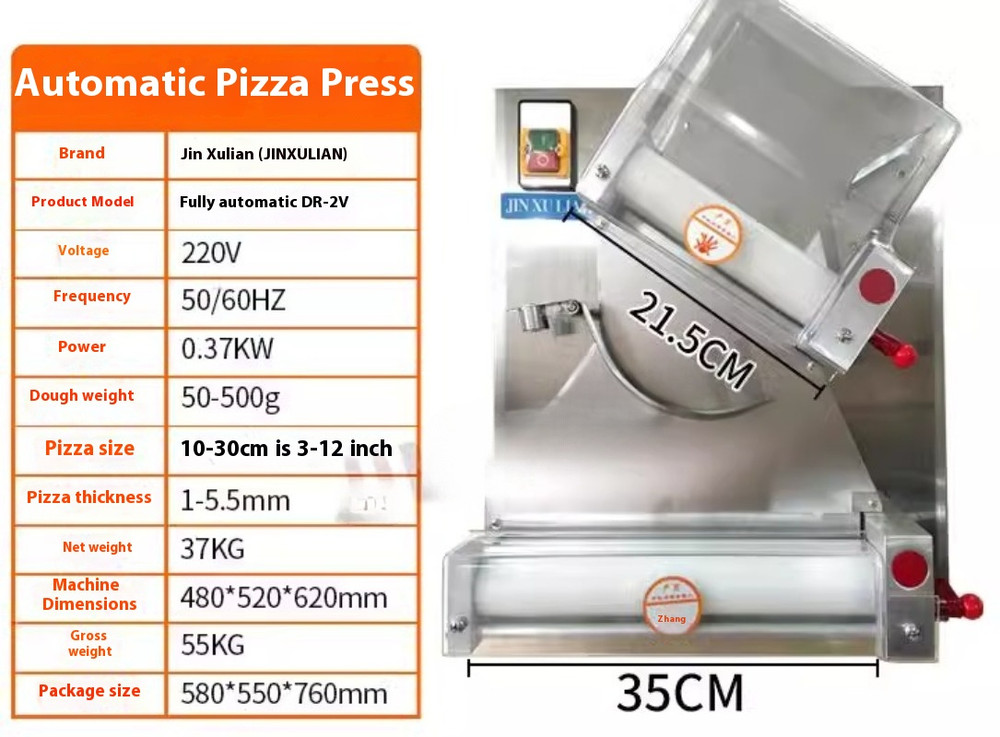 Automatic Pizza Press Machine Pasta Press Machine Drop Cake Molding Machine