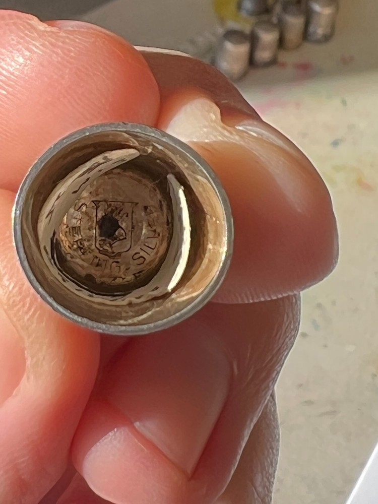 Antique Sterling Simons Priscilla Thimble