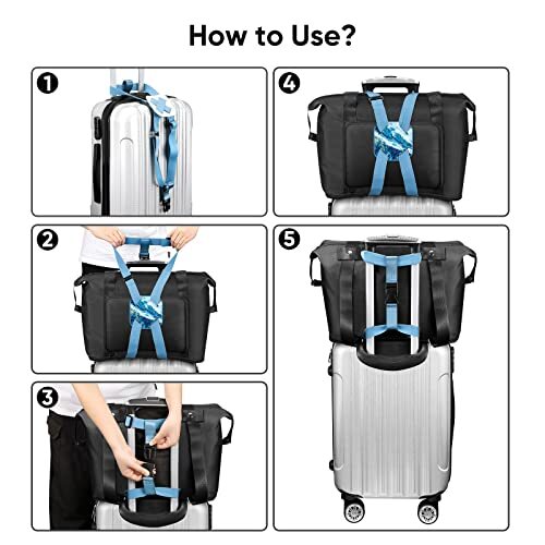 Luggage Strap, Bag Bungee Suitcase Adjustable Elastic Strap Belt Travel