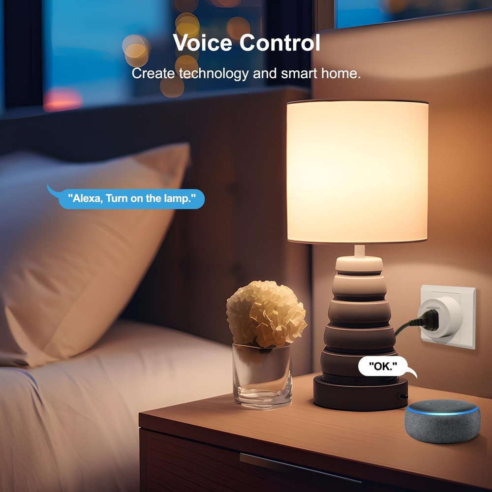 Smart Plug, WiFi Plugs Work with Alexa & Google Assistant, Smart Outlet with ...