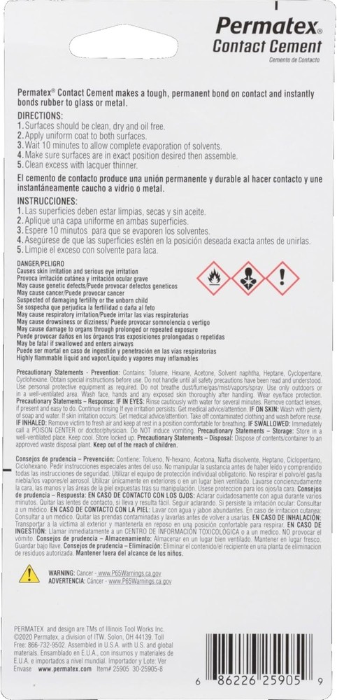 Contact Cement, 1.5 oz.