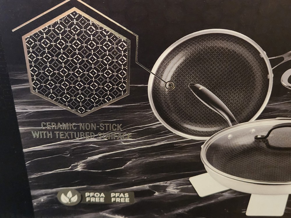 Sharper Image Premium Cookware 10pc Ceramic non stick Tri-ply