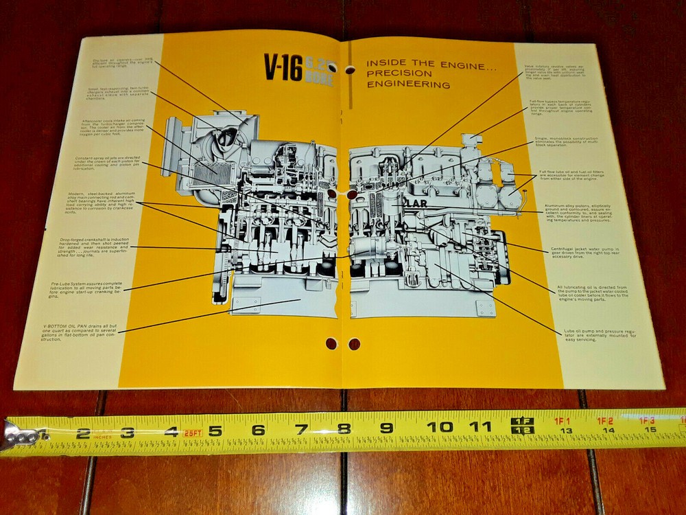 CATERPILLAR CAT V-16 ENGINE BROCHURE