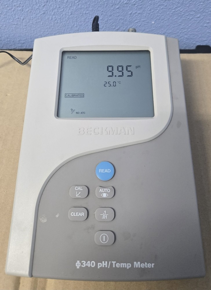 BECKMAN pH & Temperature Meter - PHI-340  (INV#01-BINA001C)
