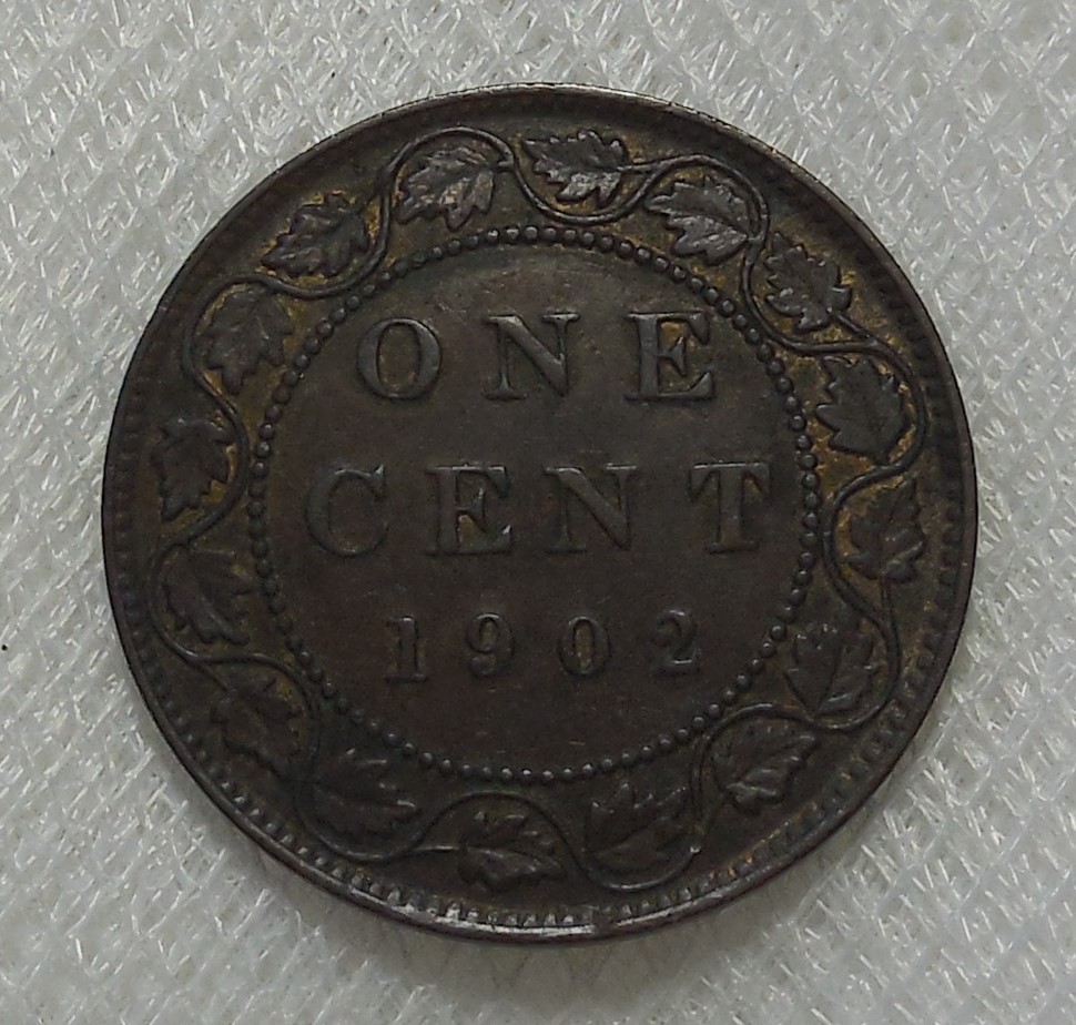 1902 CANADA ONE CENT BRONZE COIN HIGH GRADE