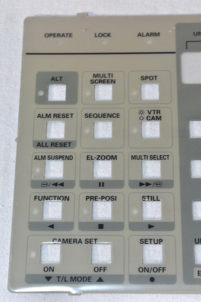PANASONIC WV-CU360C System Controller Face Plate + FAST SHIPPING!!!