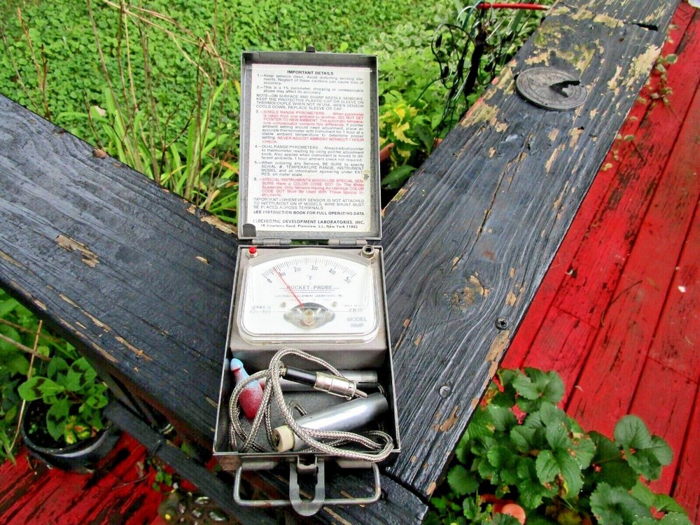 Pyrometer Pocket Probe by EDL, model NMP Series II Works Temperature Tool Box