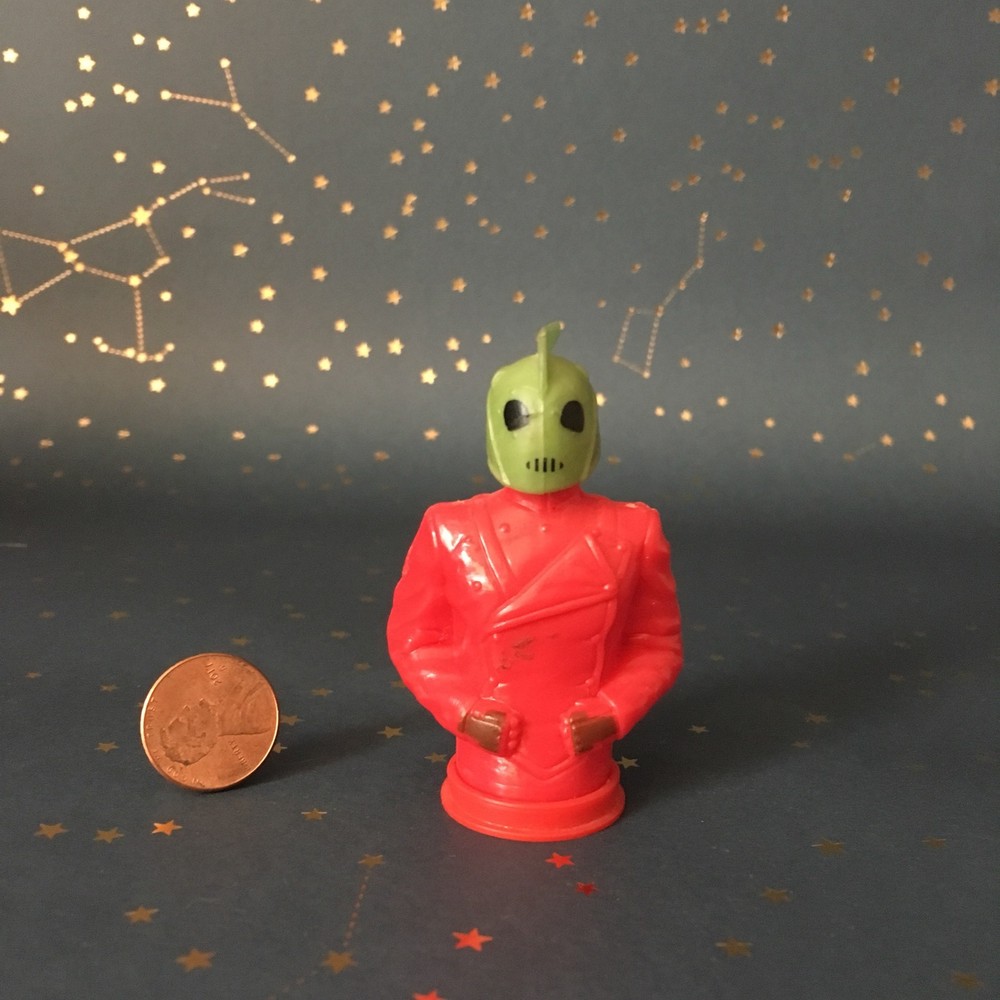 Vtg Rocketeer Candy Container Figure Toy Cake Topper