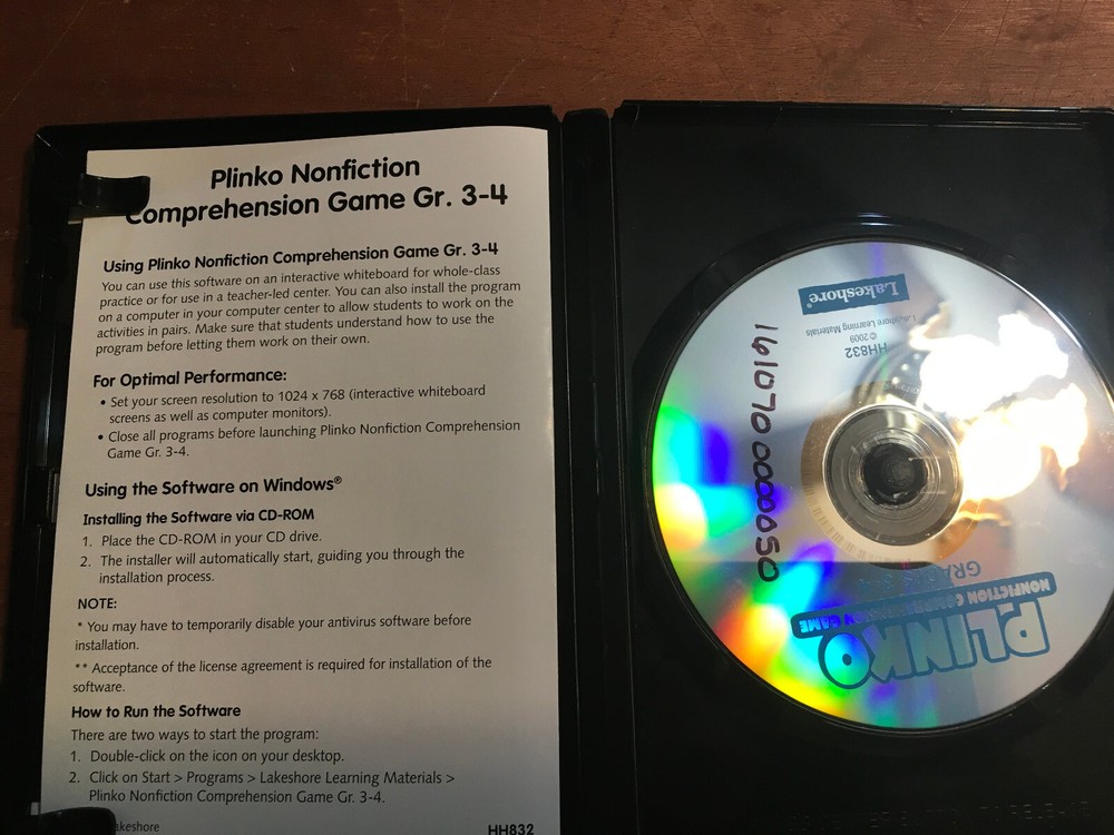 Plinko Nonfiction Comprehension Game Grade 3-4 PC/Mac