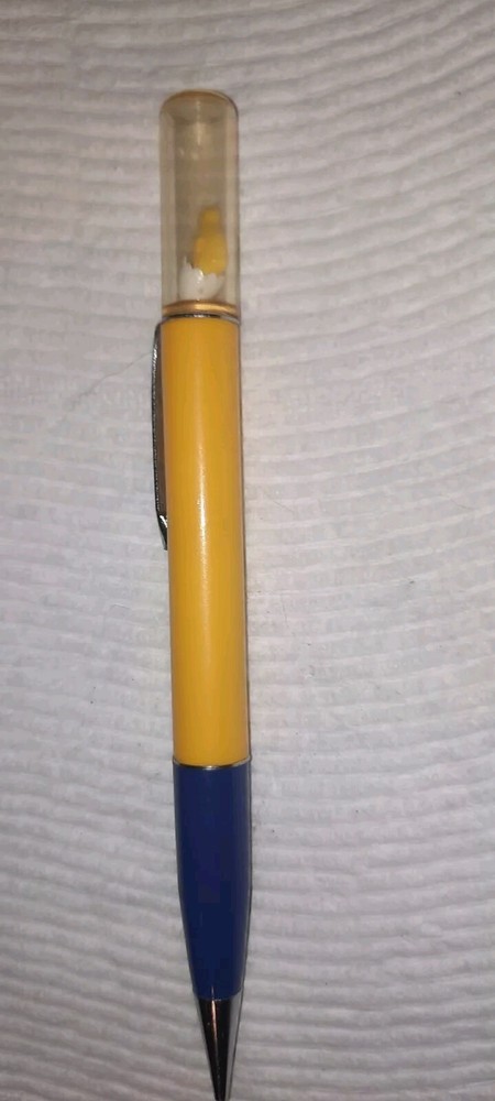FLOATY HATCHING EGG-"RITEPOINT" Blank Yellow and Black Working Mech Pencil