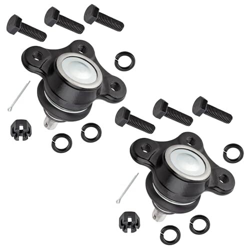 4pcs Front Suspension Upper Ball Joint & Outer Tie Rod End Driver &