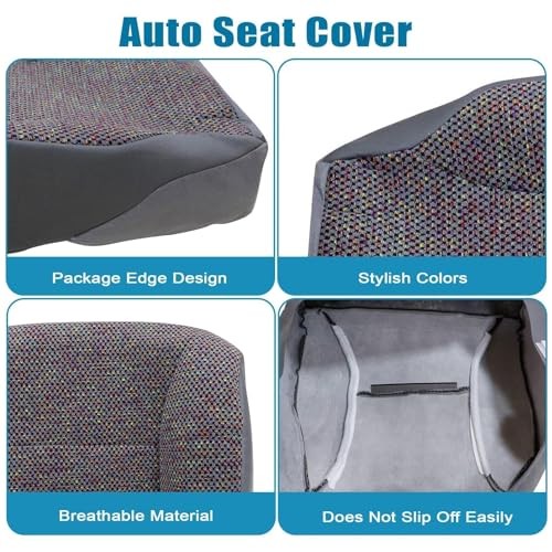 Fabric Cloth Driver Side Bottom Replacement Seat Cover Compatible with Dodge