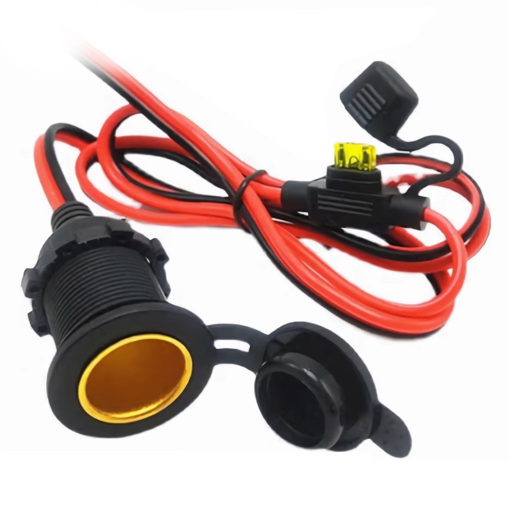 O46C Waterproof Car Socket Cigarette Lighter Cable Fuse 12V / 24V, 3M