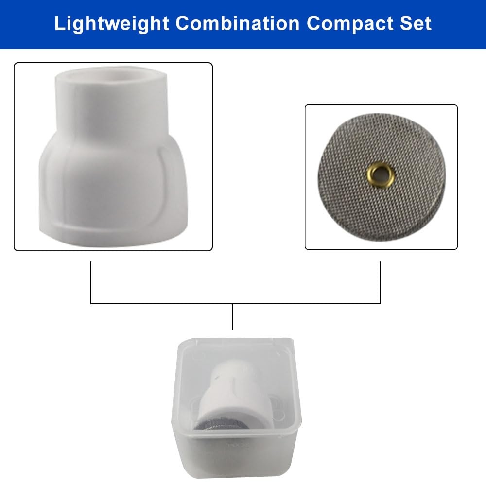 Vaphy #12 Ceramic TIG Welding Cup 10-Pack White