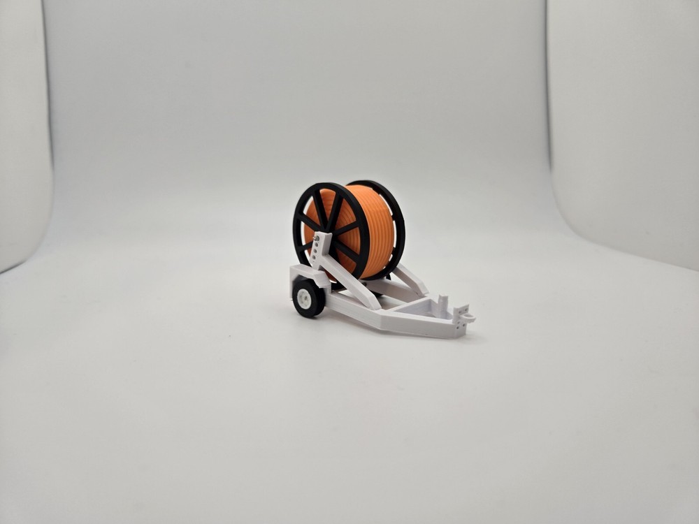 Custom 1/64 Scale Cable Reel Trailer
