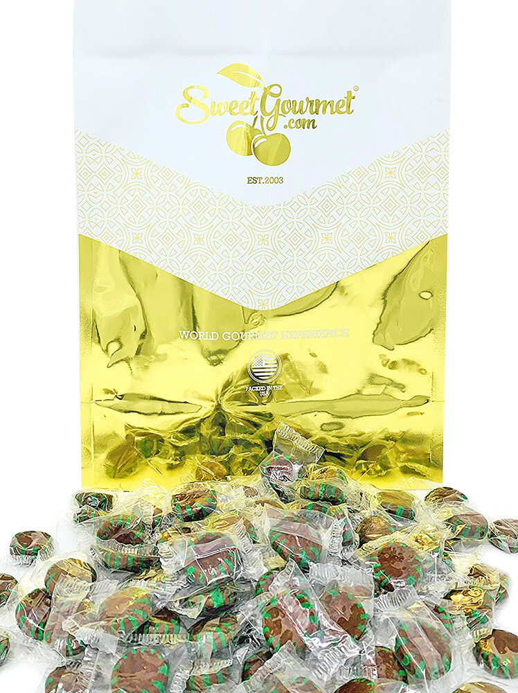 SweetGourmet Chocolate Starlight Mint | Bulk Wrapped Hard Candy |