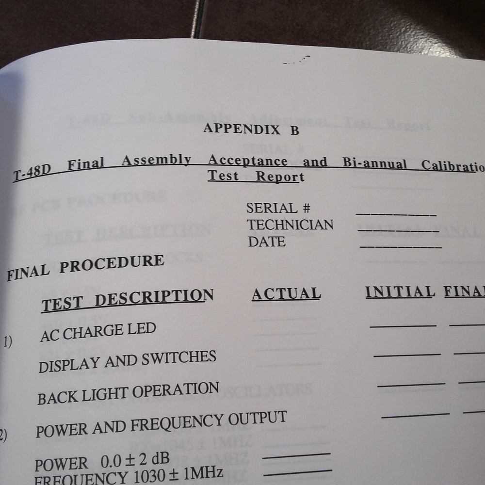 TIC Tel-Instruments T-48D Transponder/DME TestSet Operating & Service Manual