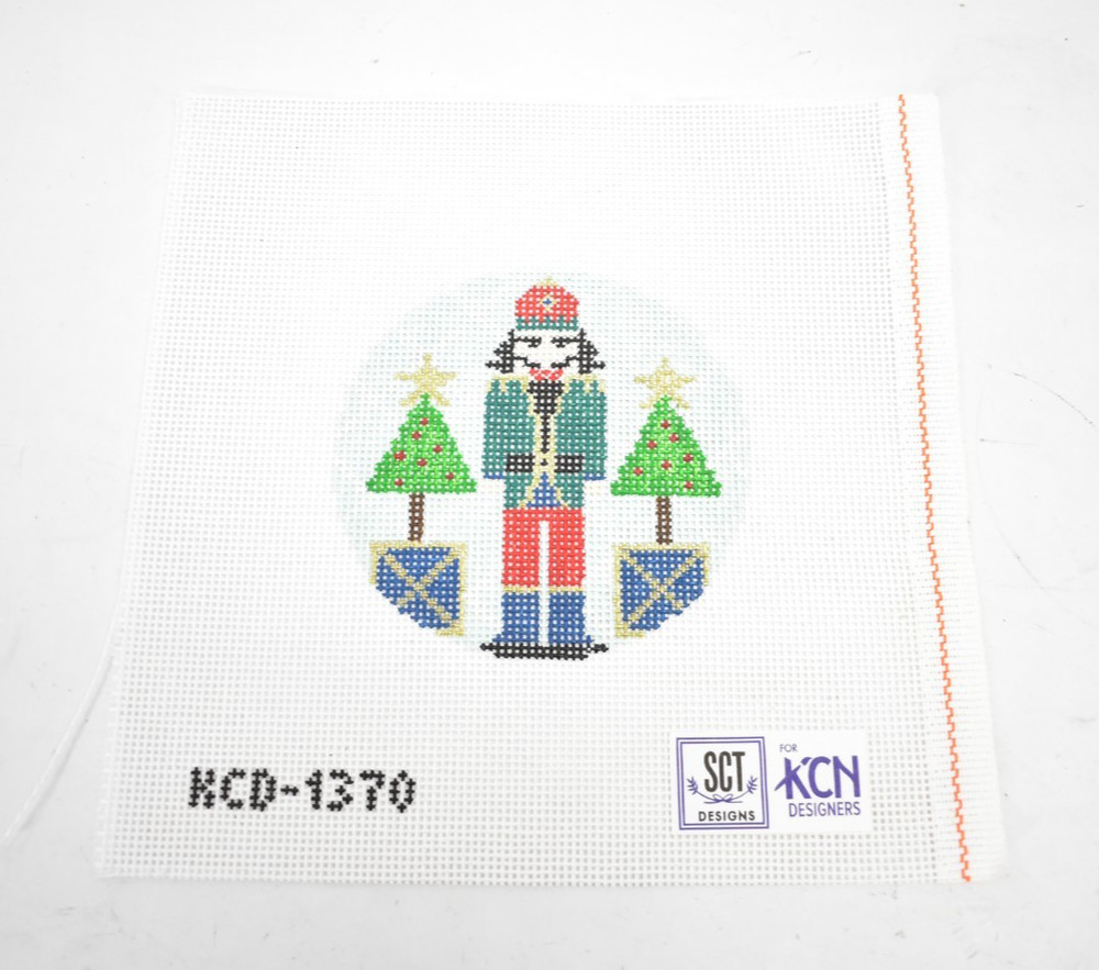 KCN Designers Canvas Mesh Print Stitching Sheet Blue Nutcracker KCD1370