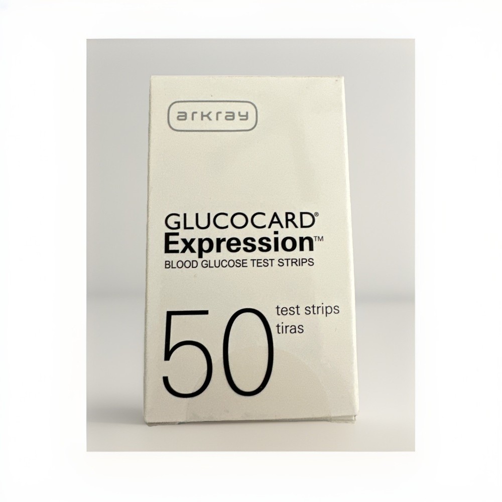 Arkray Glucocard Expression Glucose Blood Test Strips 50 Count