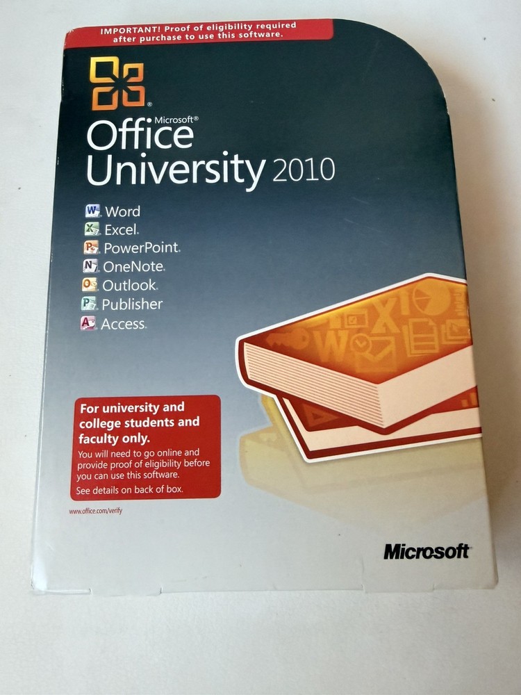 Microsoft Office University 2010 PC DVD-ROM Windows