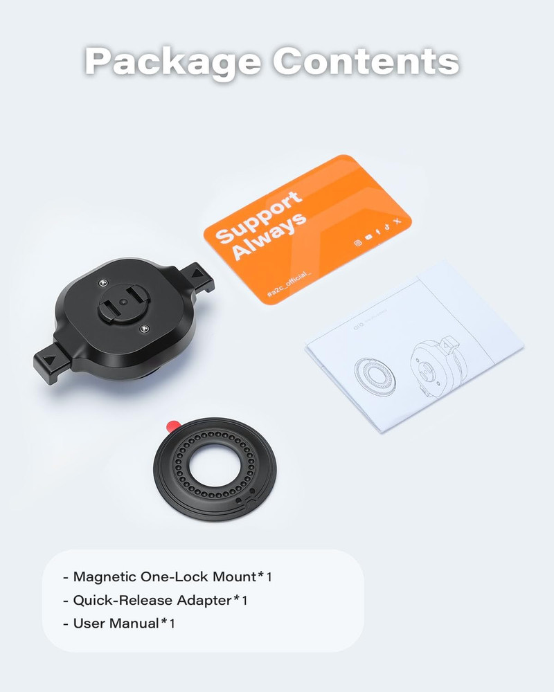 A2C Magnetic Range Finder Holder One-Lock Golf Rangefinder Mount