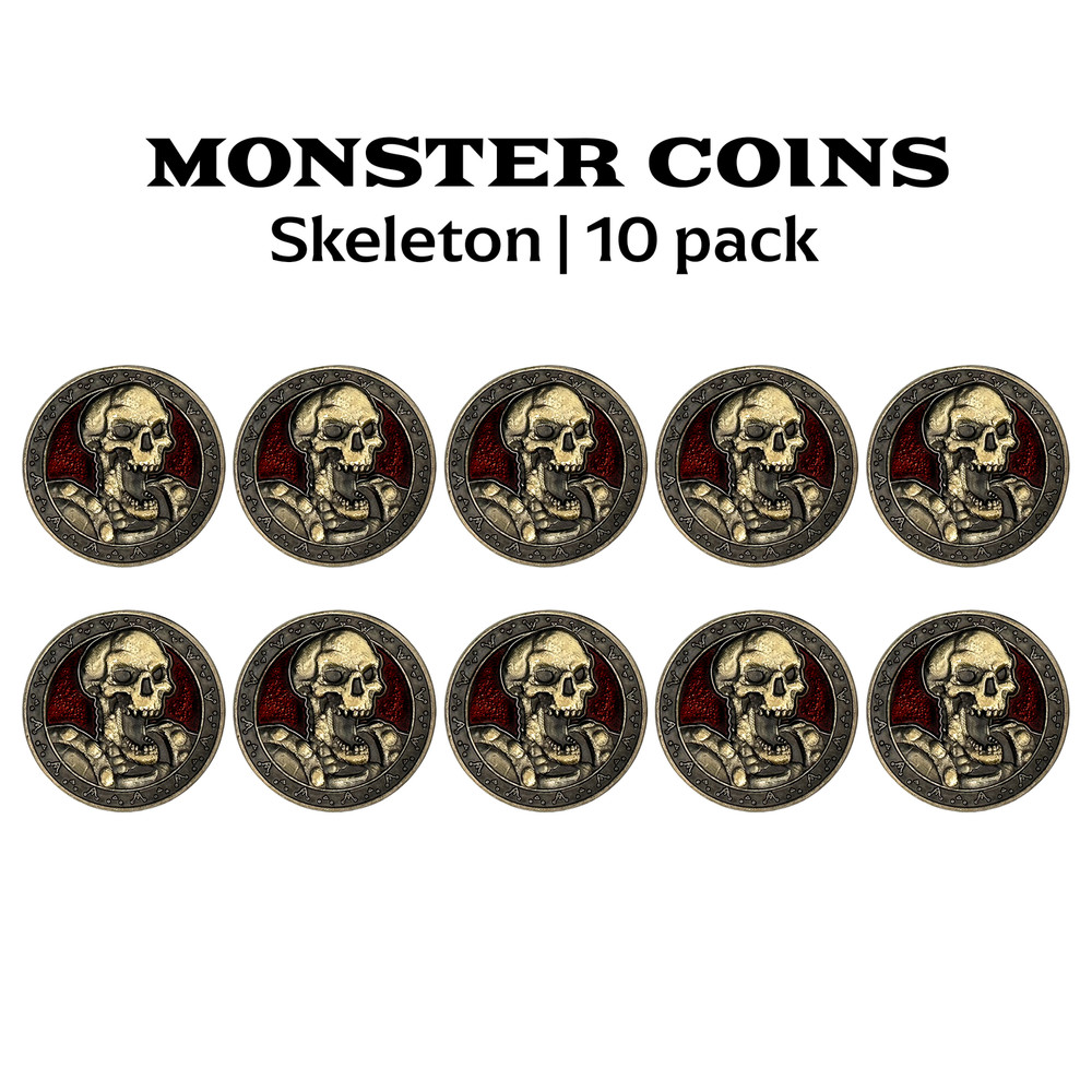 Monster Coins - Skeleton - 10 Pack